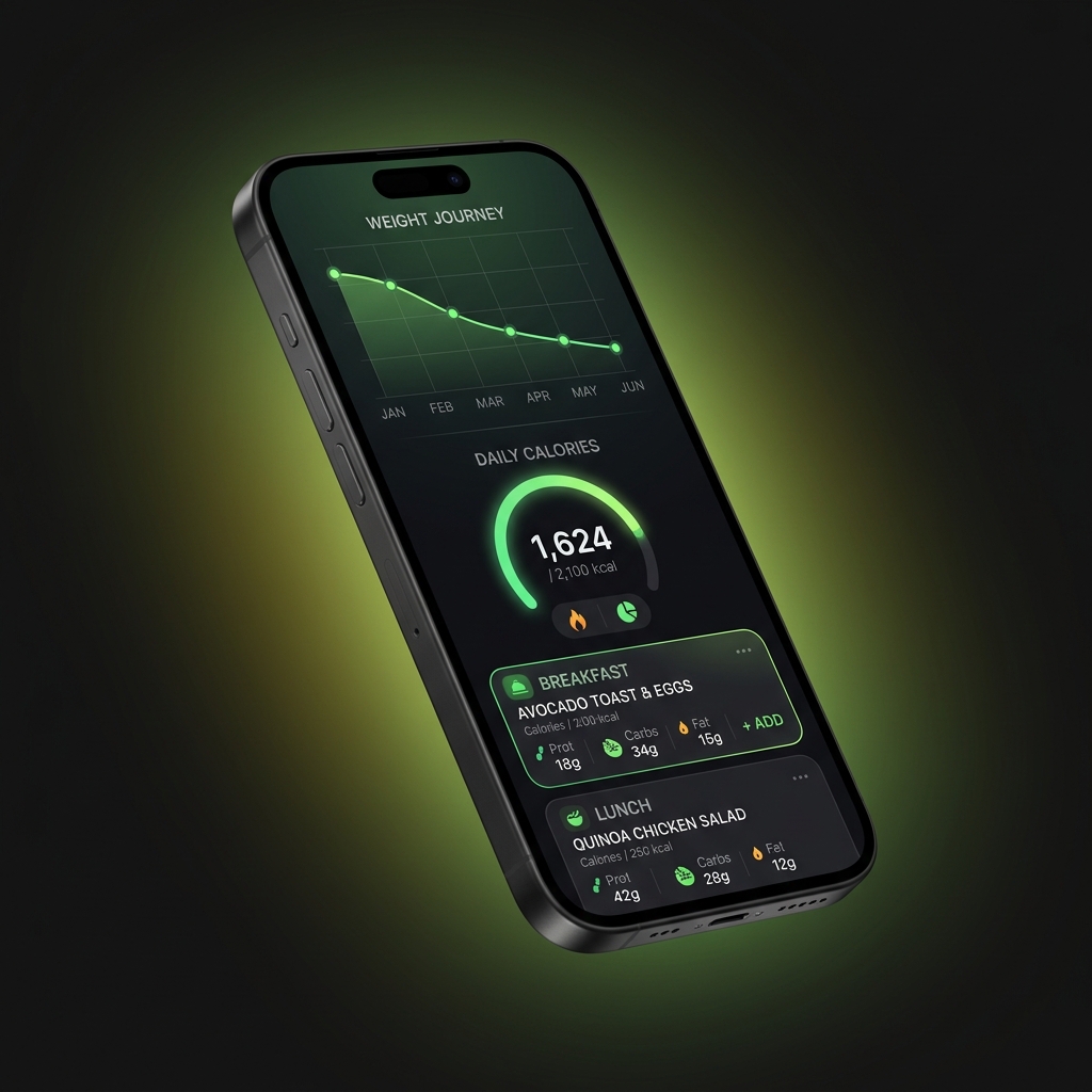 SlimFit AI App - Dashboard de emagrecimento inteligente